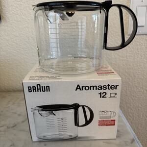 braun | Kitchen | Braun Aromaster 2 Kfk12l 12cup Coffee Carafe Black  Replacement Nib | Poshmark